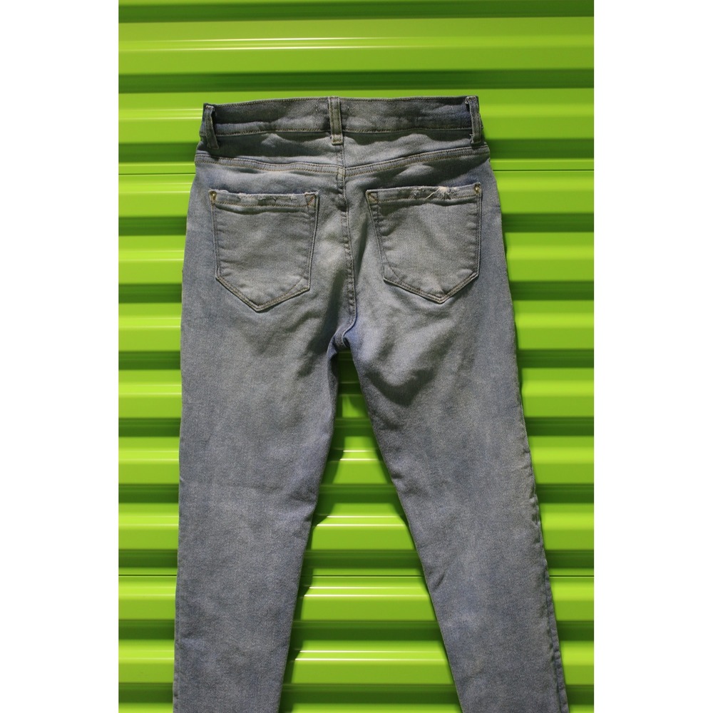 Kensie Jeans Vintage Luxe The Ultimate High Rise Skinny Button Fly Blue 4/27 - Picture 9 of 11